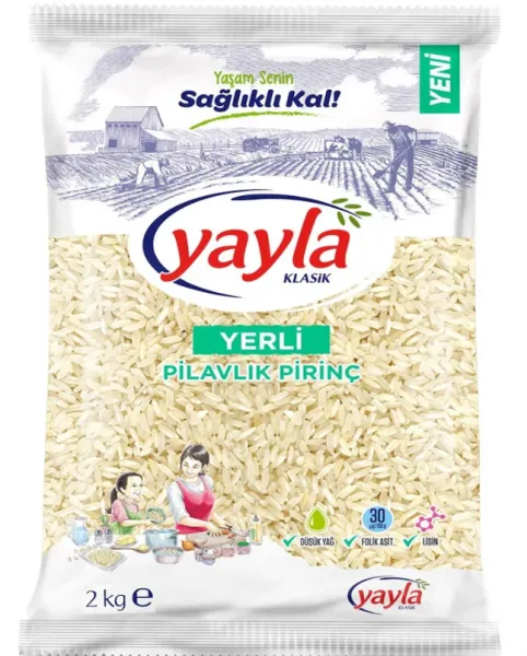 Yayla Yerli Pilavlık Pirinç 2 kg Bakliyat