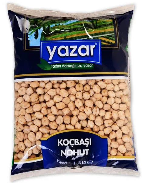 Yazar 12 mm Koçbaşı Beyaz Nohut 1 kg Bakliyat