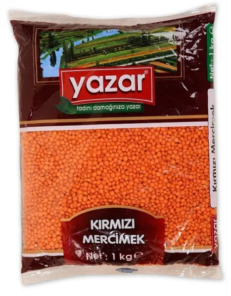 Yazar Kırmızı Mercimek 1 kg Bakliyat