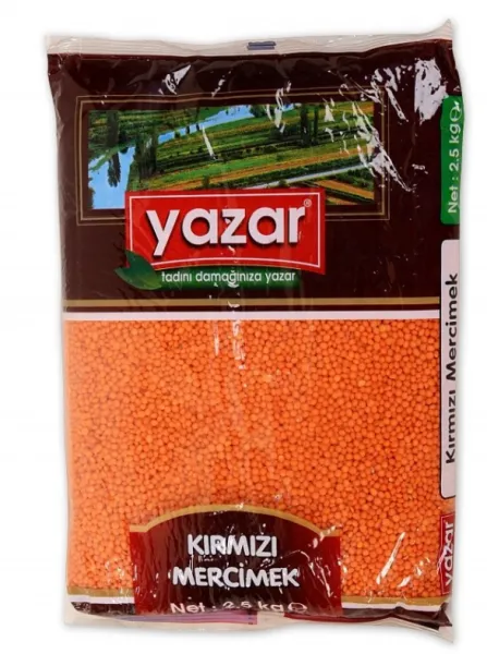 Yazar Kırmızı Mercimek 2.5 kg Bakliyat