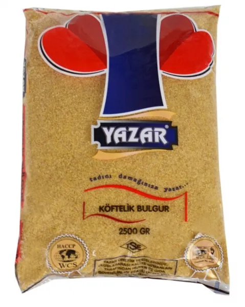 Yazar Köftelik Bulgur 2.5 kg Bakliyat