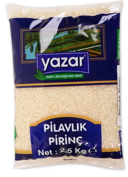 Yazar Pilavlık Pirinç 2.5 kg Bakliyat