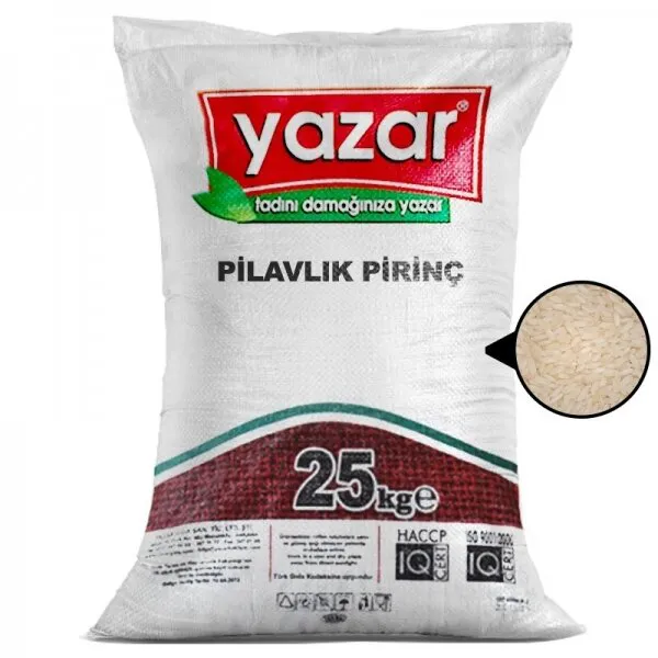 Yazar Pilavlık Pirinç 25 kg Bakliyat