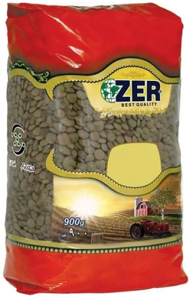 Zer Yeşil Mercimek 900 gr Bakliyat