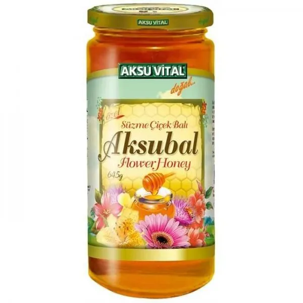 Aksu Vital Aksubal Süzme Çiçek Balı 645 gr (M00012) Bal