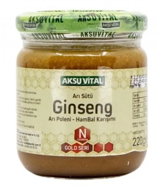 Aksu Vital Ginsengli Arısütü Bal 220 gr Bal