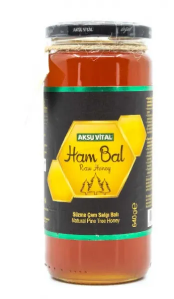 Aksu Vital Ham Süzme Çam Balı 640 gr (M02527) Bal