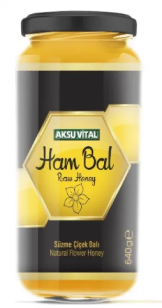 Aksu Vital Ham Süzme Çiçek Balı 640 gr Bal