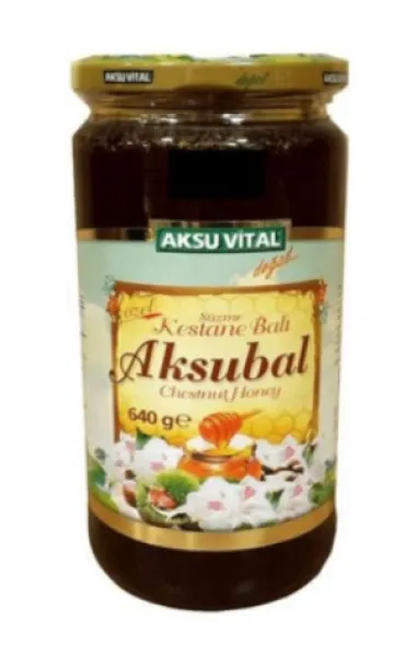 Aksu Vital Süzme Kestane Balı 640 gr Bal