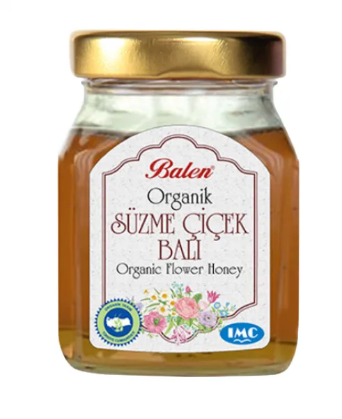 Balen Organik Süzme Çiçek Balı 450 gr Bal