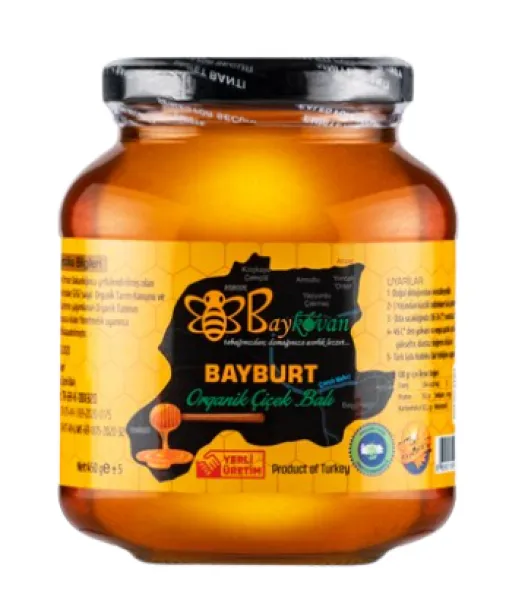 Baykovan Organik Çiçek Balı 450 gr Bal