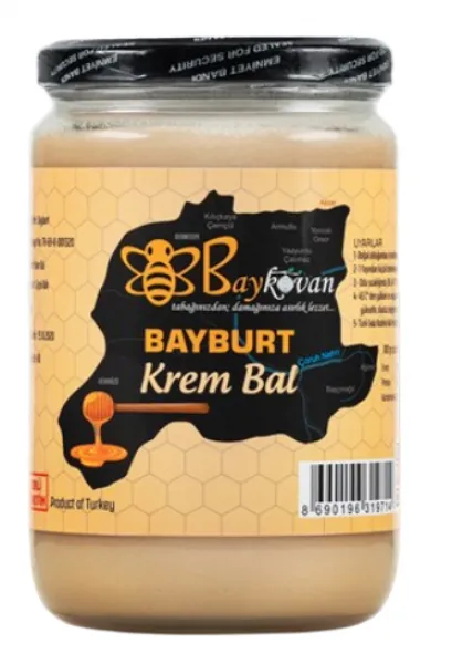 Baykovan Organik Krem Balı 850 gr Bal