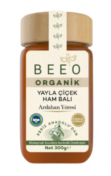 BEE'O Ardahan Organik Ham Bal 300 gr Bal