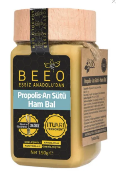 BEE'O Propolis Arı Sütü Ham Bal 190 gr Bal