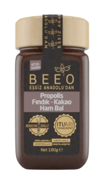 BEE'O Propolis Fındık Kakao Ham Bal 180 gr Bal