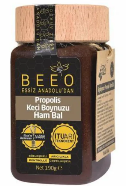 BEE'O Propolis Keçiboynuzu Ham Bal 190 gr Bal