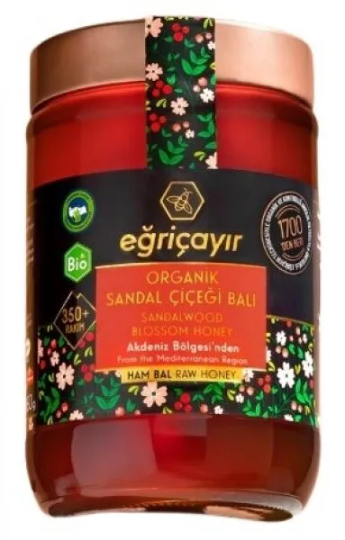 Eğriçayır Organik Sandal Çiçeği Balı 850 gr Bal