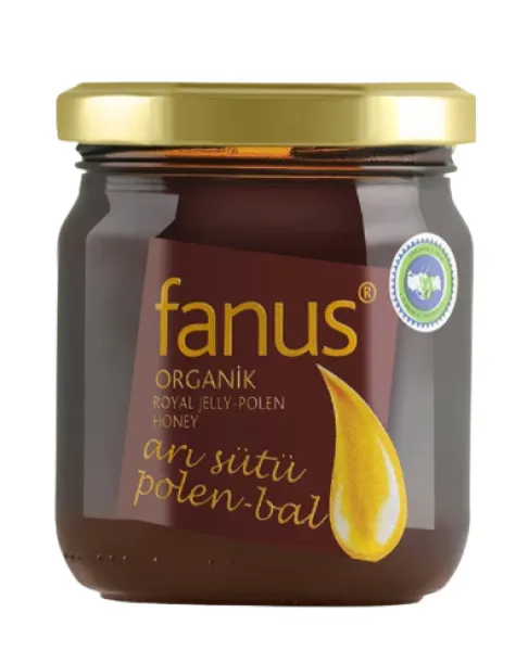 Fanus Organik Arısütü Polen Bal Karışımı 240 gr Bal