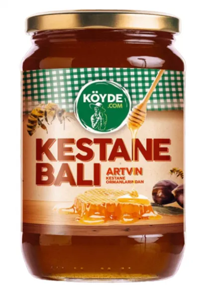 Köyde Artvin Kestane Balı 980 gr Bal