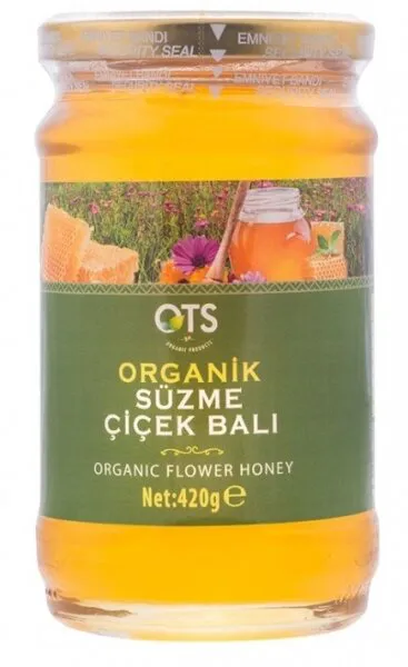 OTS Organik Çiçek Balı 420 gr Bal