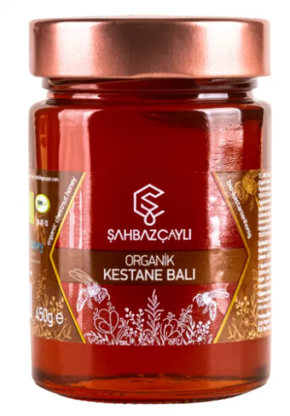 Şahbaz Çaylı Organik Kestane Balı 450 gr Bal