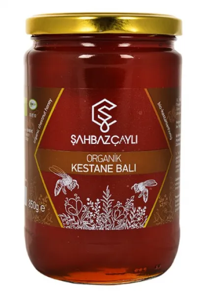 Şahbaz Çaylı Organik Kestane Balı 850 gr Bal