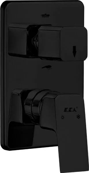 E.C.A. Tiera Ankastre 102167205C1-KDE Siyah Banyo Bataryası
