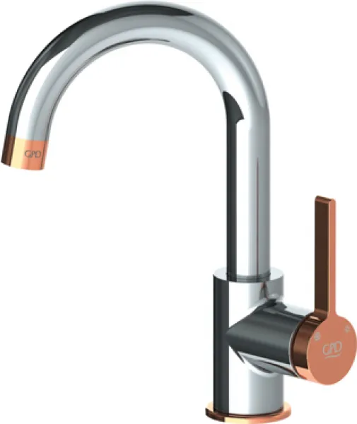 GPD Gildo MTL165-K-R Krom / Rose Gold Lavabo Bataryası