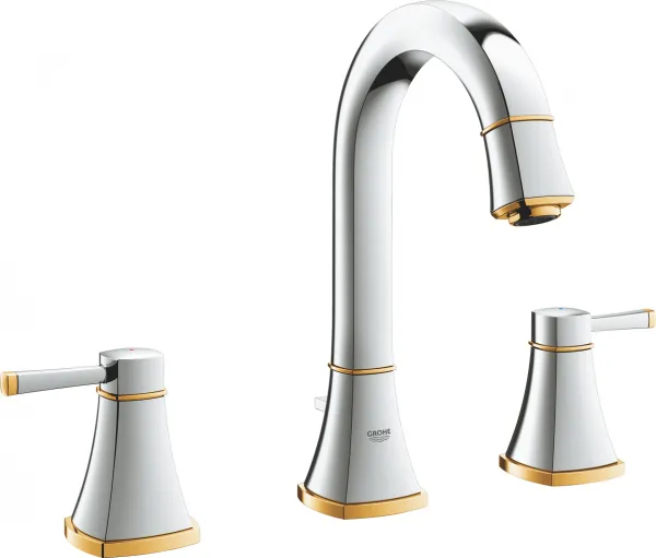 Grohe Grandera M 20389IG0 Krom / Altın Lavabo Bataryası