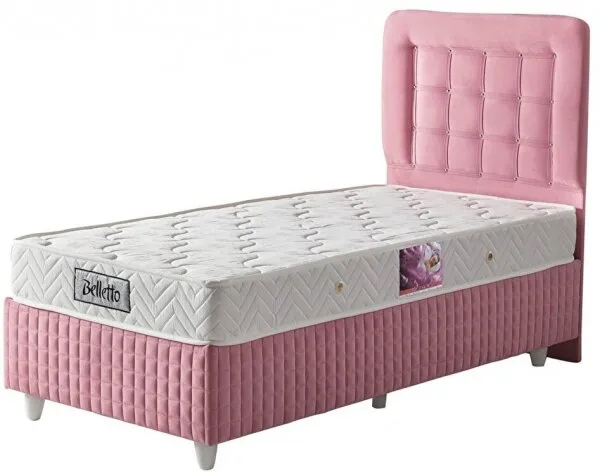 Belletto Valencia 90x190 Baza+Başlık+Yatak Seti
