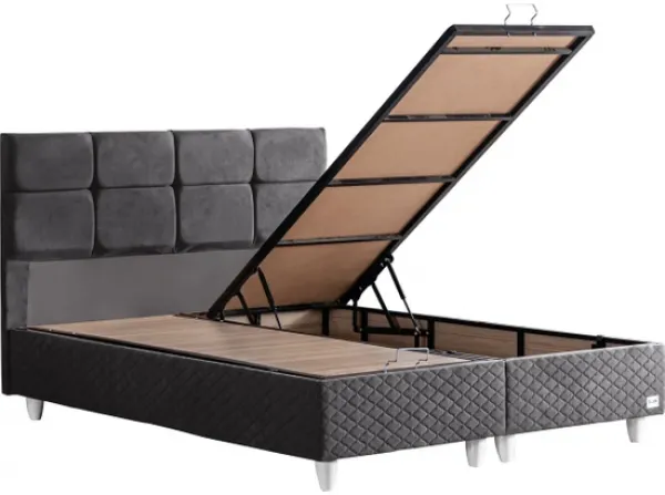 Cesur Gümüş 90x200 Baza+Başlık Seti