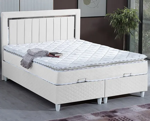 Cesur Tallin 180x200 Baza+Başlık+Yatak Seti