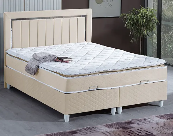 Cesur Tallin 180x200 Baza+Başlık+Yatak Seti