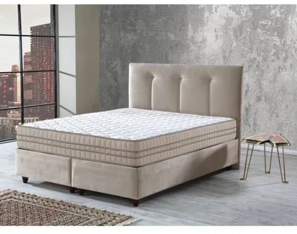 İpek Mobilya Manolya 140x200 Baza+Başlık+Yatak Seti