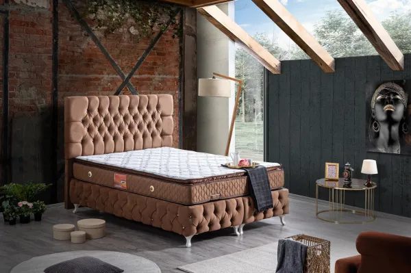 Setay Roma Real Pedli 150x200 Baza+Başlık+Yatak Seti