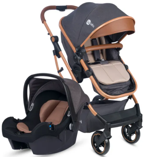 4 Baby Smart Plus Gold Şase AB910 Travel Sistem Bebek Arabası