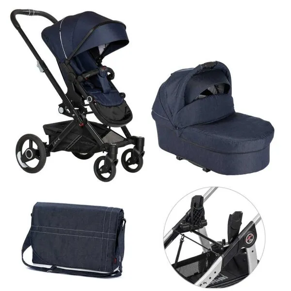Hartan Vip GTX Blue Denim Travel Sistem Bebek Arabası