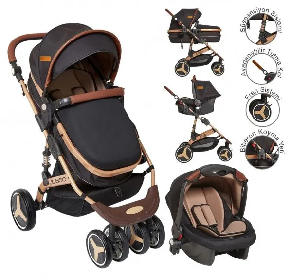 Jusso Comfort Max Gold Travel Sistem Bebek Arabası