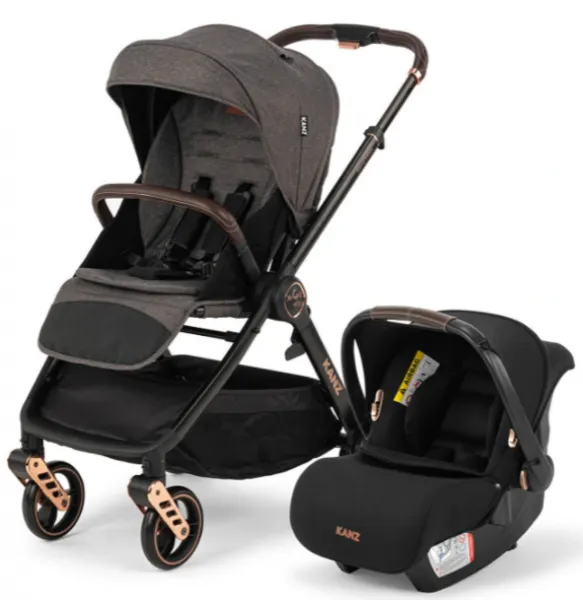 Kanz X-GO Plus Rose Gold Şase Travel Sistem Bebek Arabası