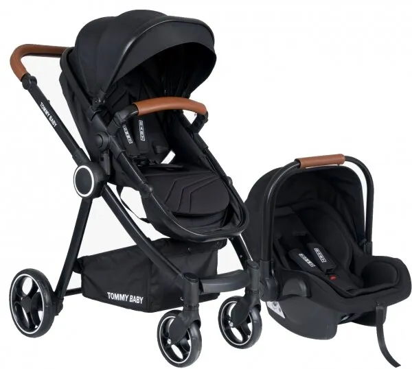 TommyBaby Toranto Black Vip Travel Sistem Bebek Arabası