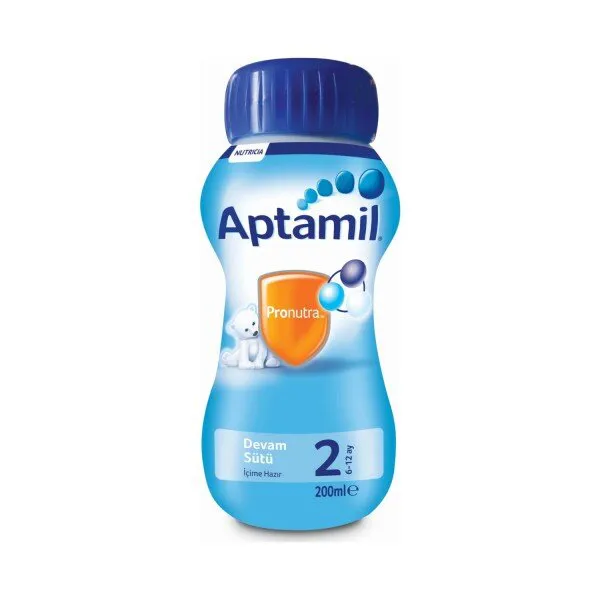 Aptamil 2 Numara 200 ml 200 gr / Plastik Şişe Sıvı Devam Sütü