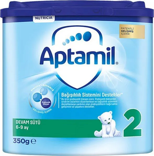 Aptamil 2 Numara 350 gr Akıllı Kutu 350 gr / Plastik Kutu Devam Sütü