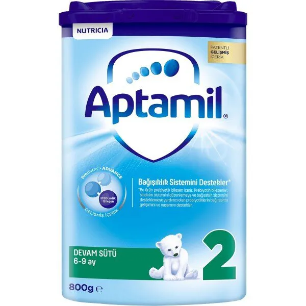 Aptamil 2 Numara 800 gr Akıllı Kutu 800 gr / Plastik Kutu Devam Sütü