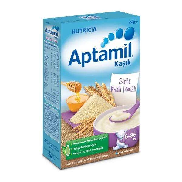 Aptamil Sütlü Ballı İrmikli 250 gr Kaşık Mama