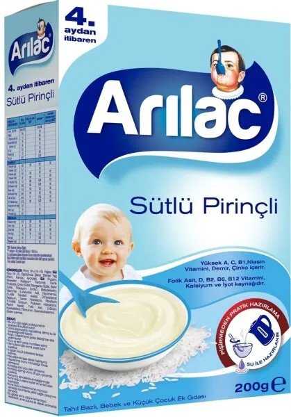 Arılac Sütlü Pirinçli 200 gr 200 gr Kaşık Mama