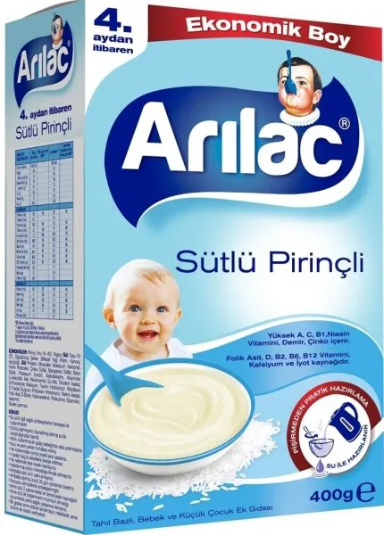 Arılac Sütlü Pirinçli 400 gr 400 gr Kaşık Mama