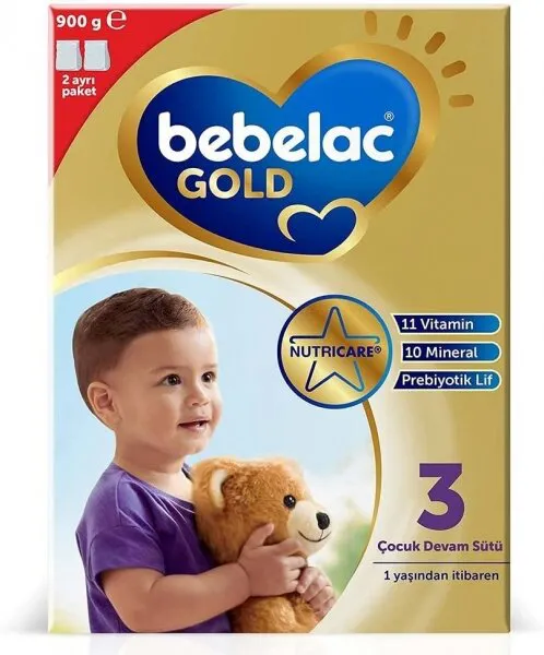 Bebelac Gold 3 Numara 900 gr 900 gr Devam Sütü