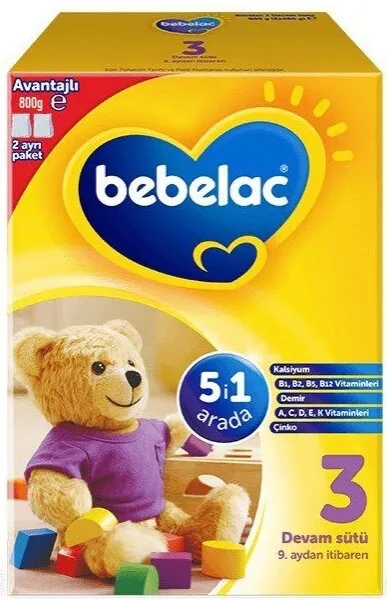 Bebelac 3 Numara 800 gr 800 gr Devam Sütü