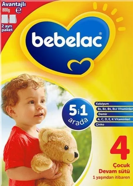 Bebelac 4 Numara 800 gr 800 gr Devam Sütü