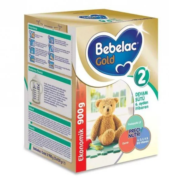 Bebelac Gold 2 Numara 900 gr 900 gr Devam Sütü